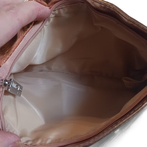 Jimmy Choo Metallic Rose Gold Cosmetic Bag – NWOT, Promotional Pouch - Picture 7 of 11